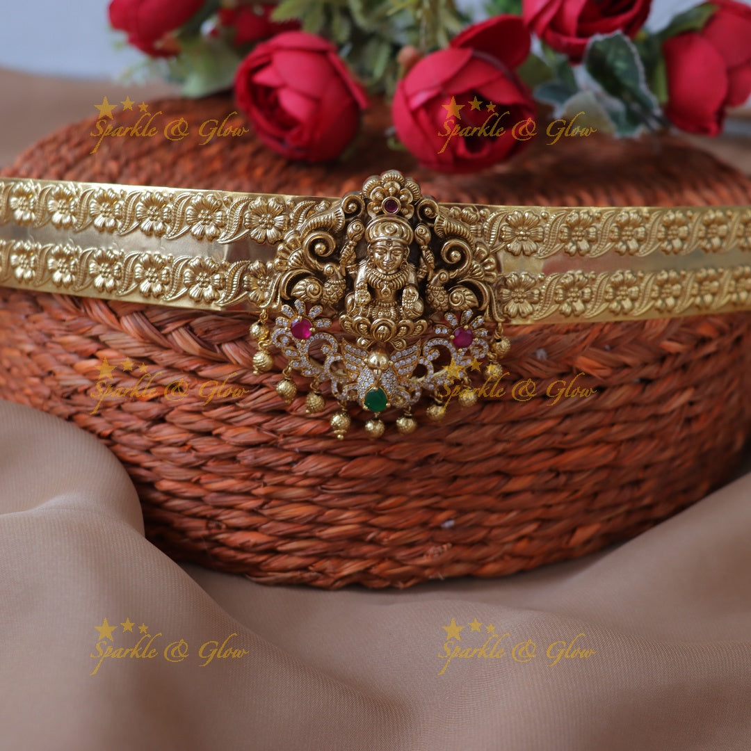 Exquisite Gold Lakshmi Hipbelt - Perfect for Weddings