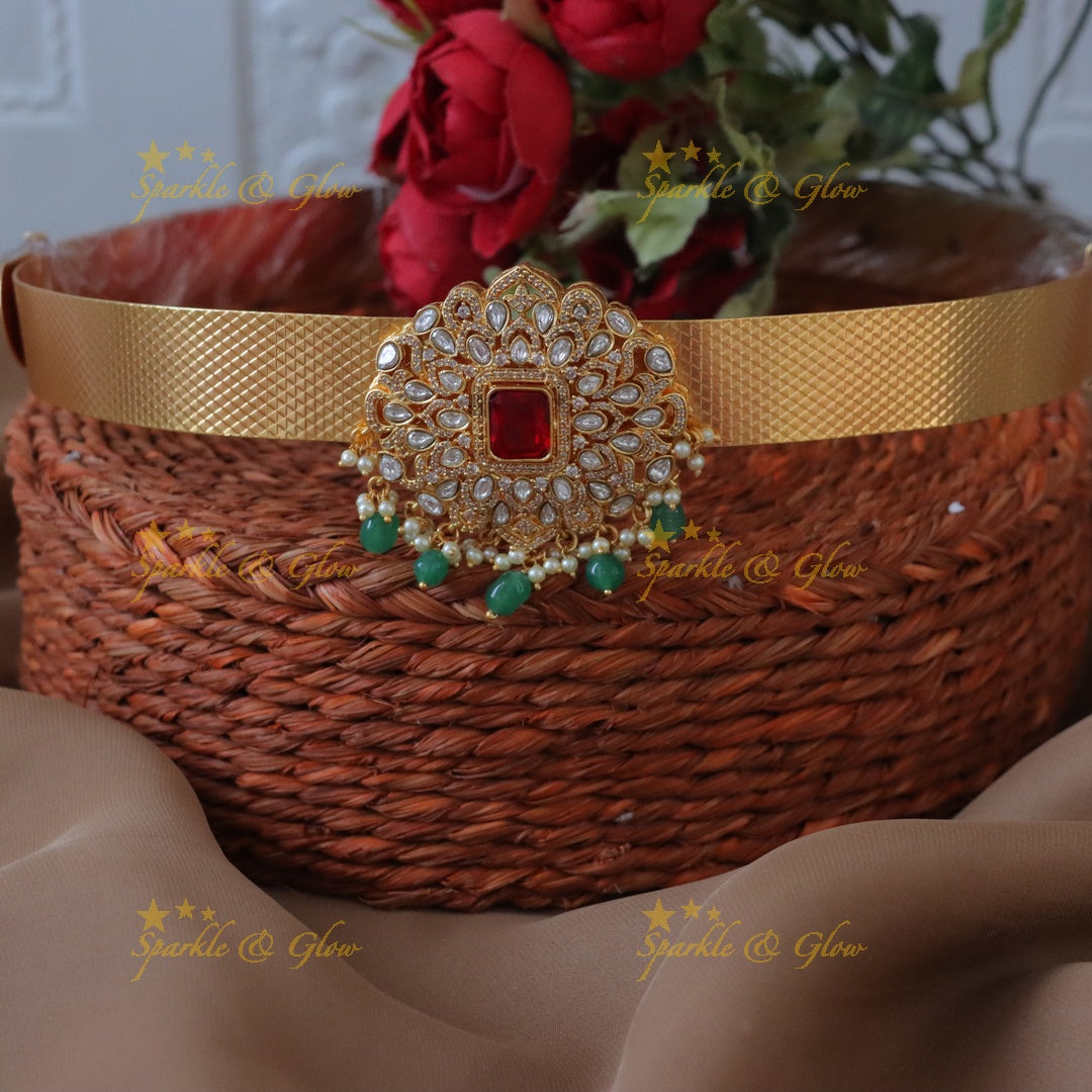 Elegant Gold-Plated Hipbelt for Weddings & Festivals