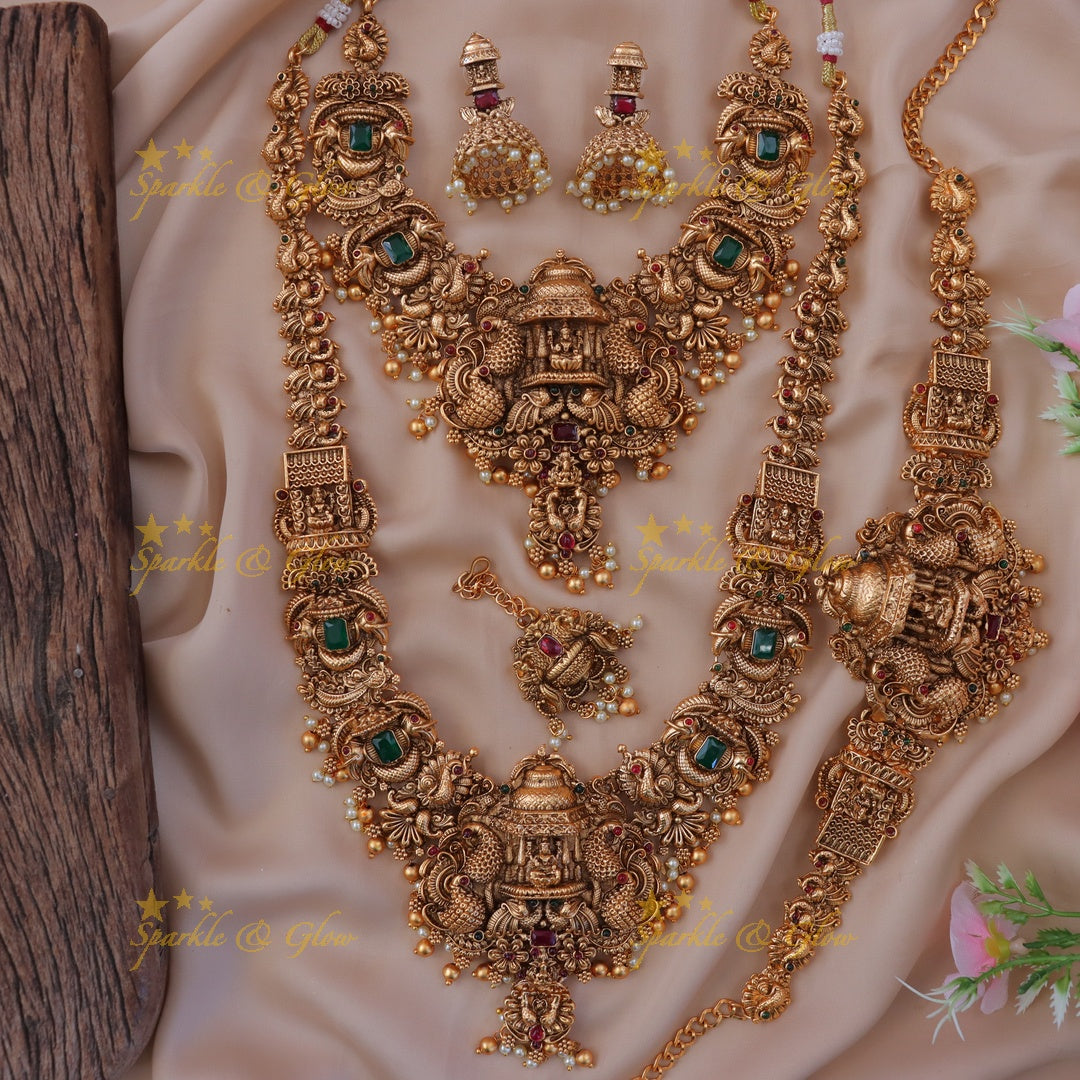 Luxurious Lakshmi Peacock Bridal Jewellery Set Online