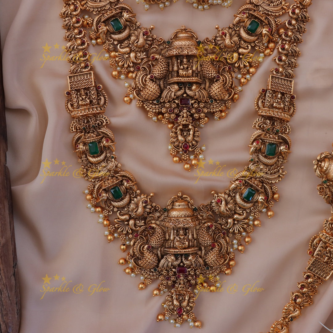 Luxurious Lakshmi Peacock Bridal Jewellery Set Online