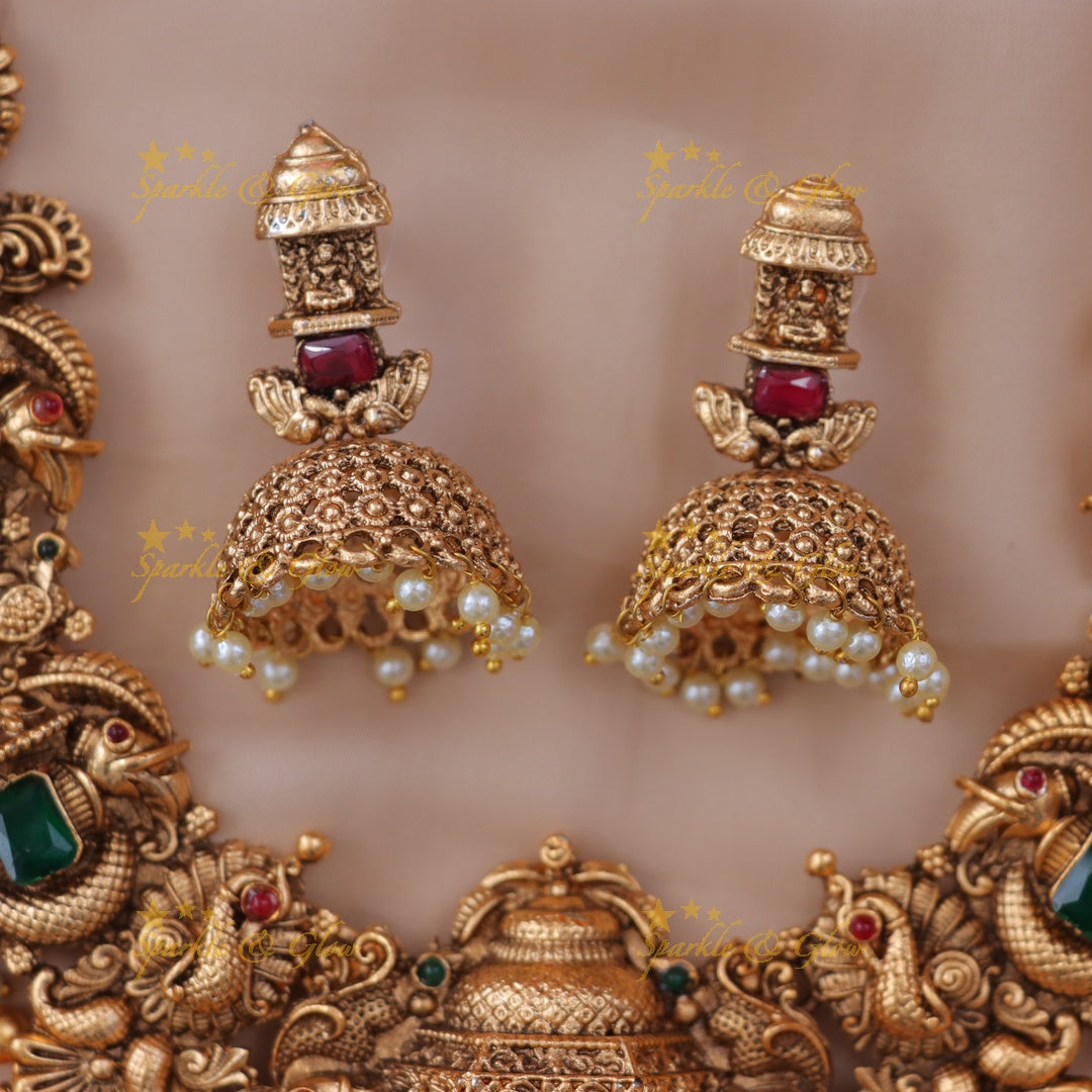 Luxurious Lakshmi Peacock Bridal Jewellery Set Online