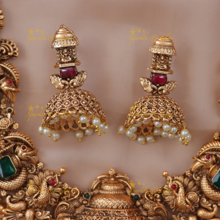Luxurious Lakshmi Peacock Bridal Jewellery Set Online