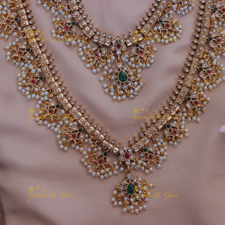 Exquisite Indian Bridal Guttapusalu Necklace Set Online