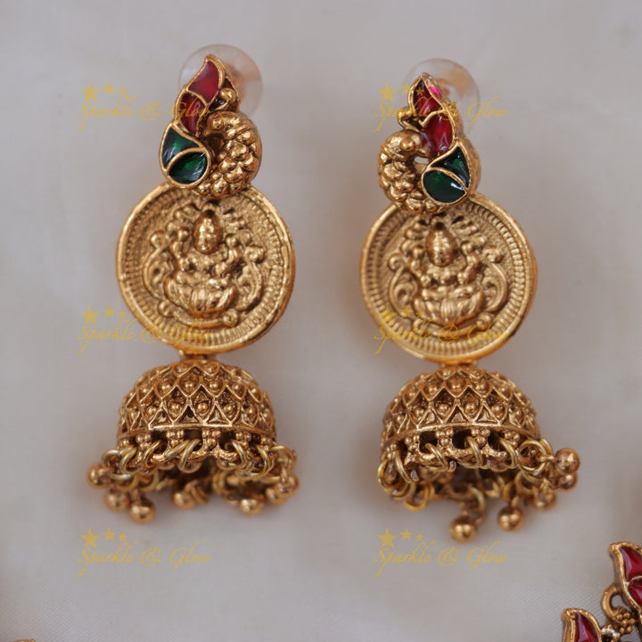 Bridal Lakshmi Coin Necklace Set for Opulent Weddings