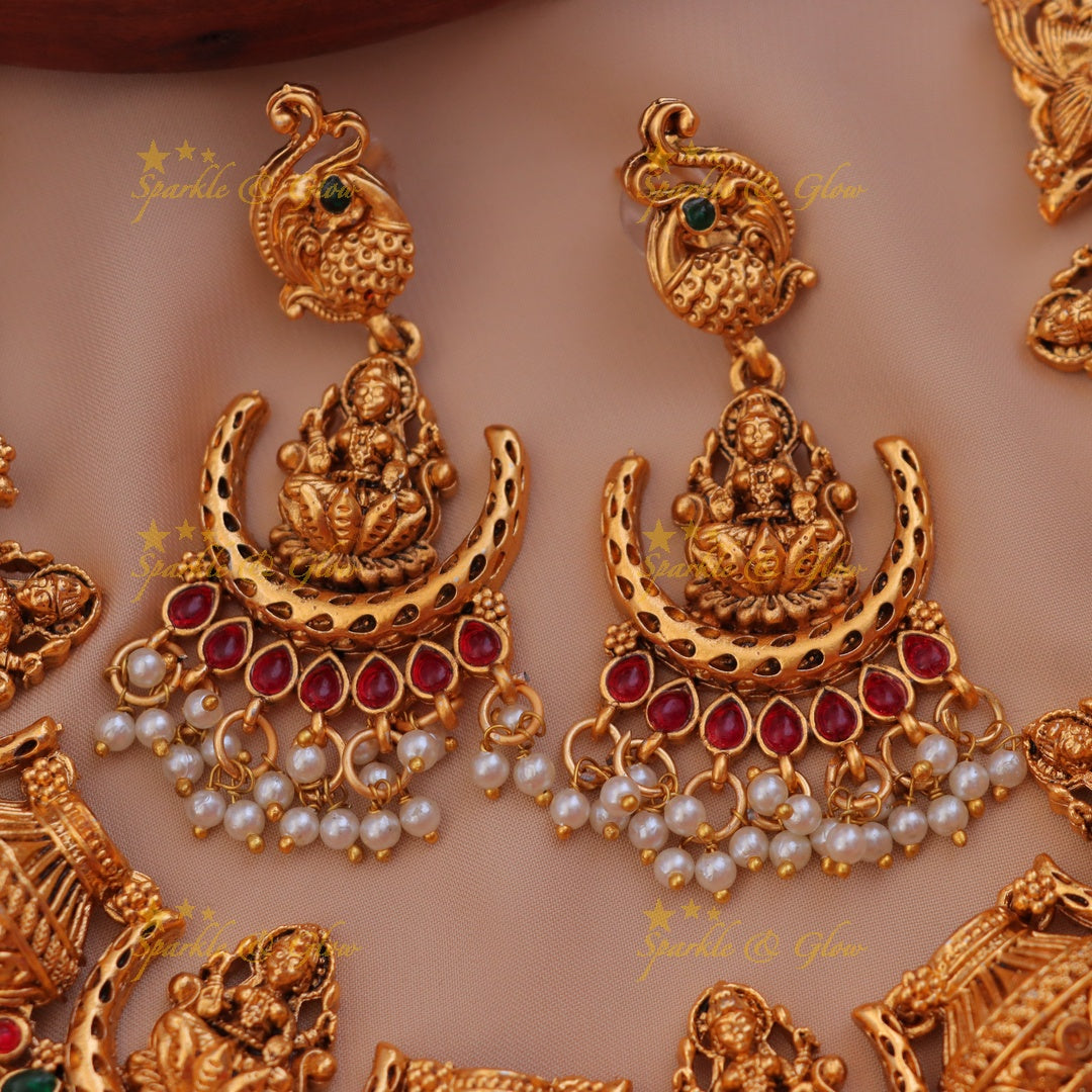 Exquisite Lakshmi Temple Bridal Necklace Set Online