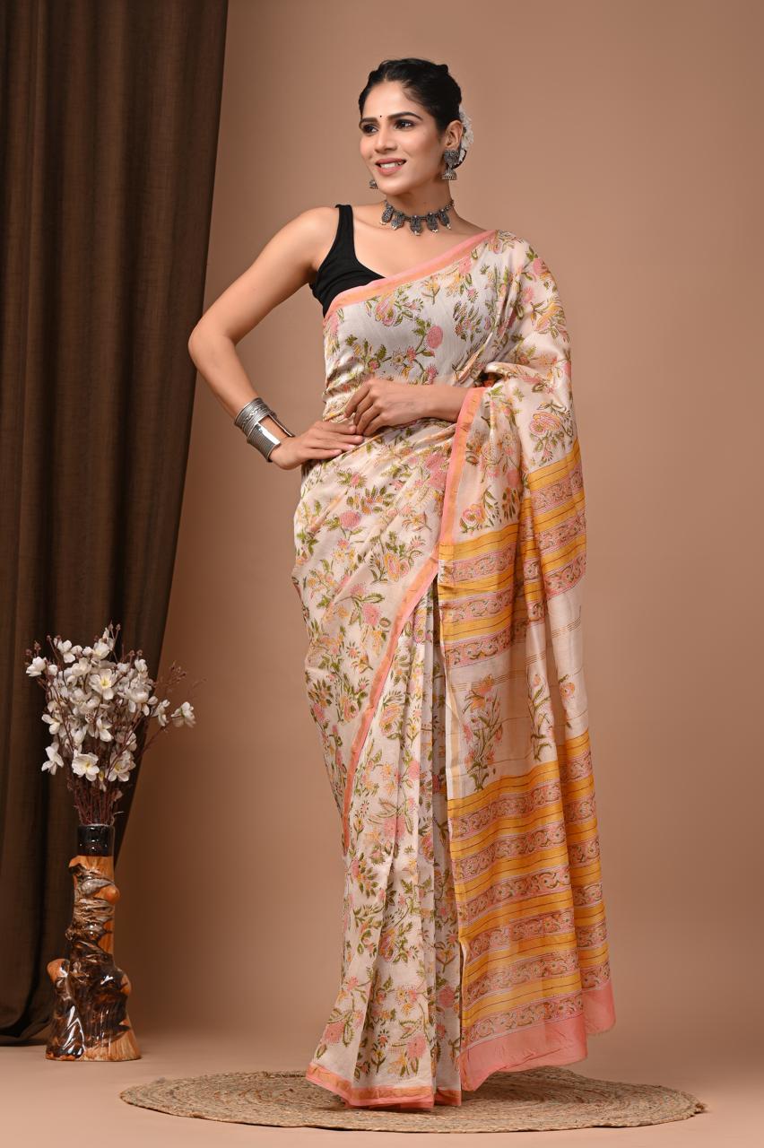 Elegant Chanderi Silk Saree - Perfect for Weddings