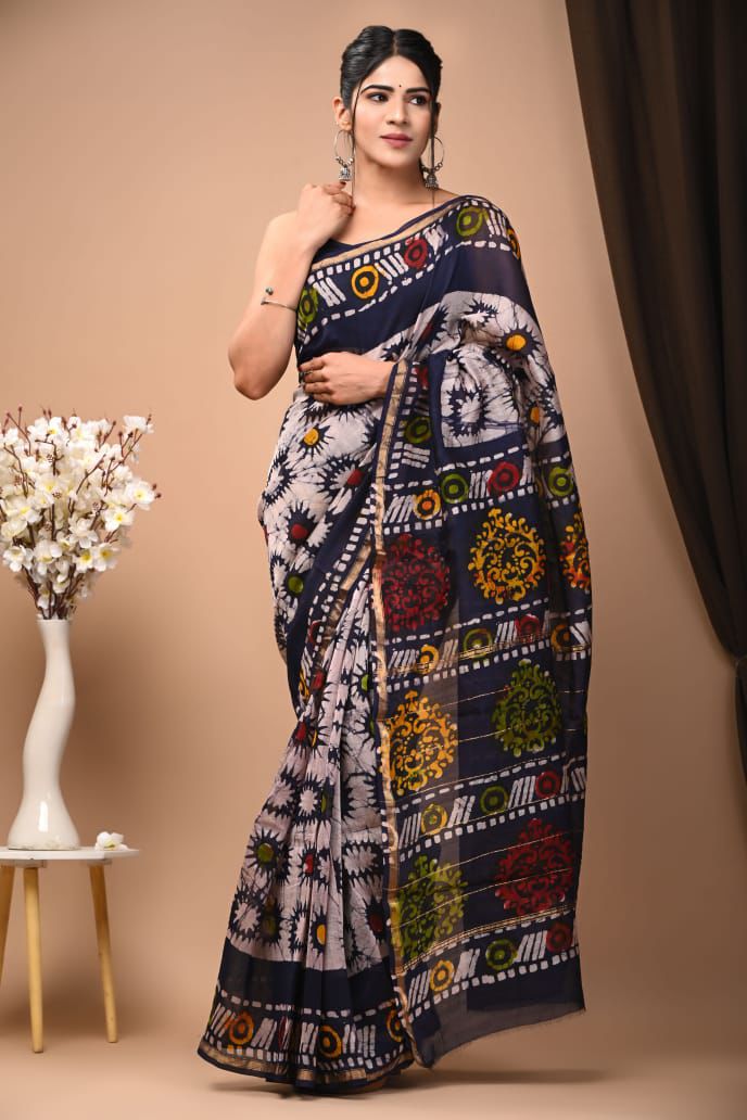 Elegant Chanderi Silk Saree - Perfect for Weddings