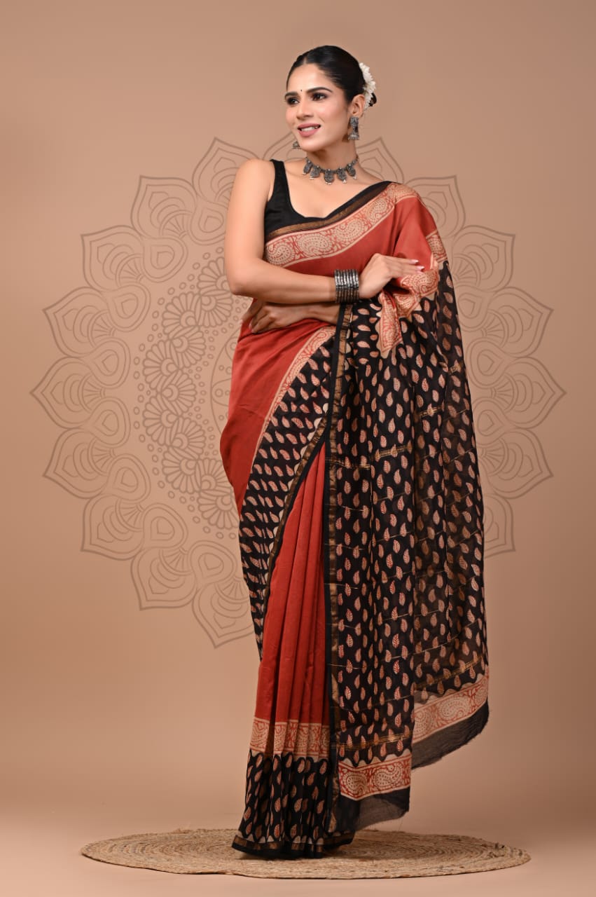 Elegant Chanderi Silk Saree - Perfect for Weddings