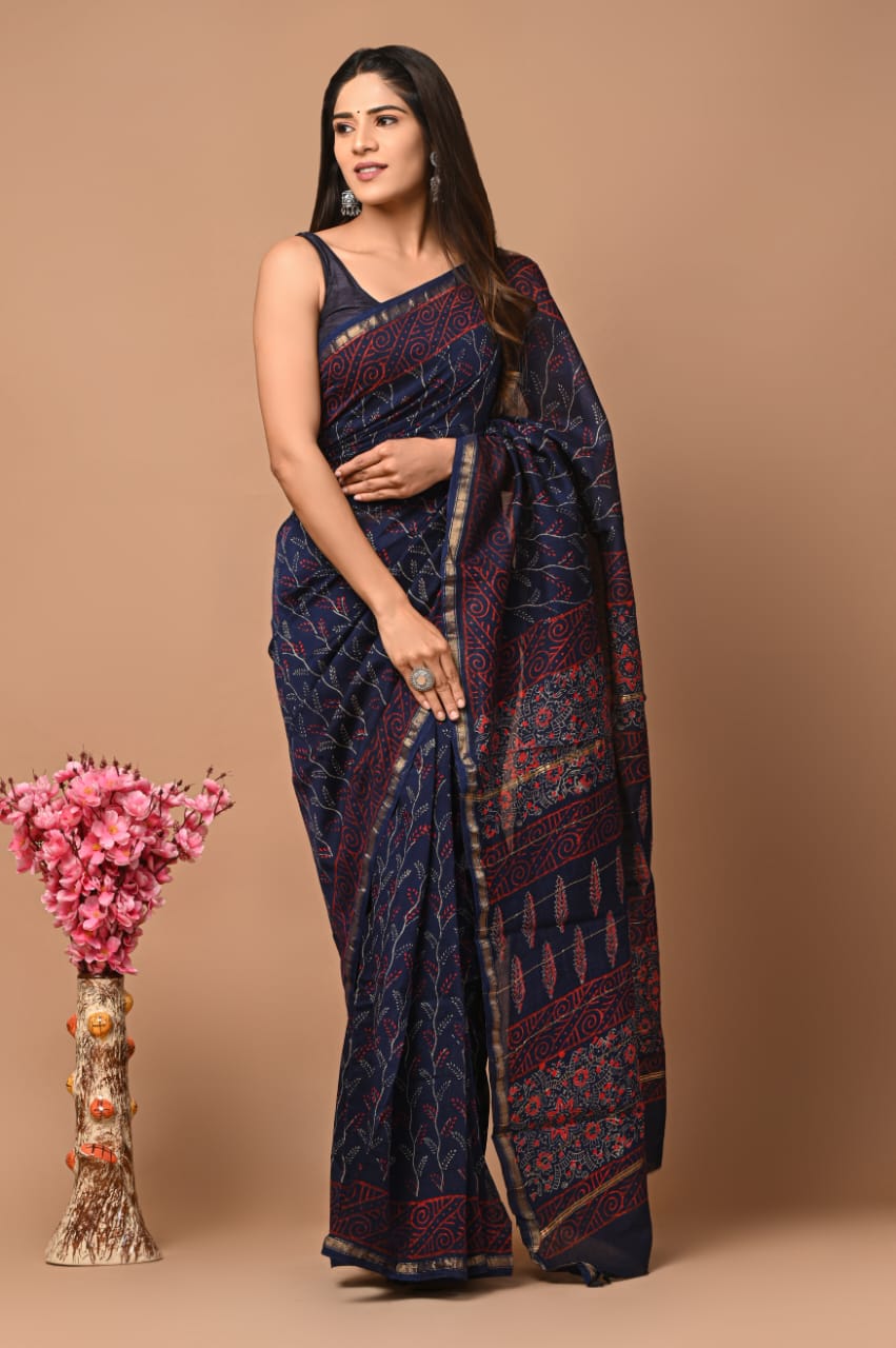 Elegant Chanderi Silk Saree - Perfect for Weddings