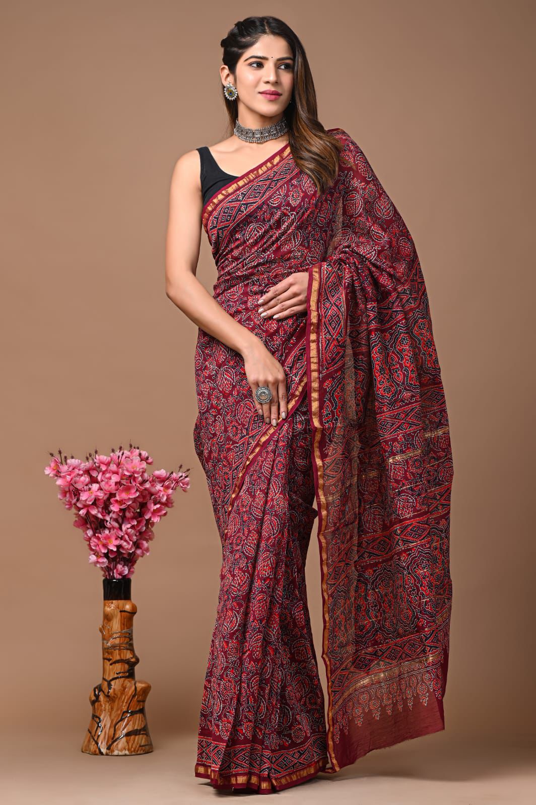 Elegant Chanderi Silk Saree - Perfect for Weddings