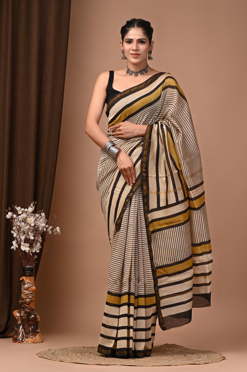 Elegant Chanderi Silk Saree - Perfect for Weddings