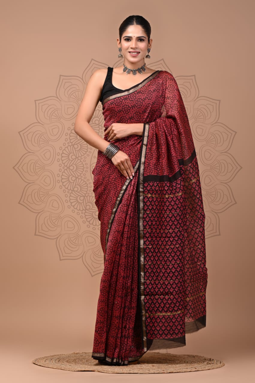 Elegant Chanderi Silk Saree - Perfect for Weddings