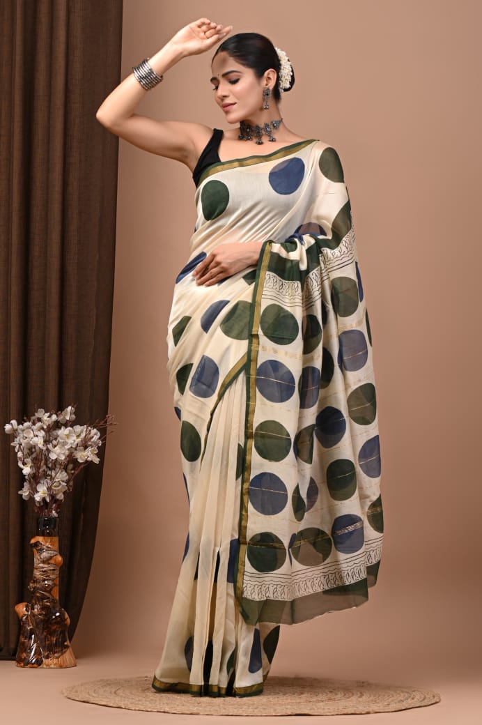 Elegant Chanderi Silk Saree - Perfect for Weddings