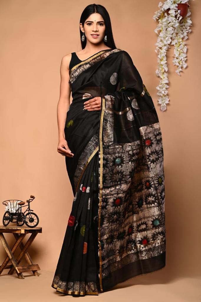 Elegant Chanderi Silk Saree - Perfect for Weddings