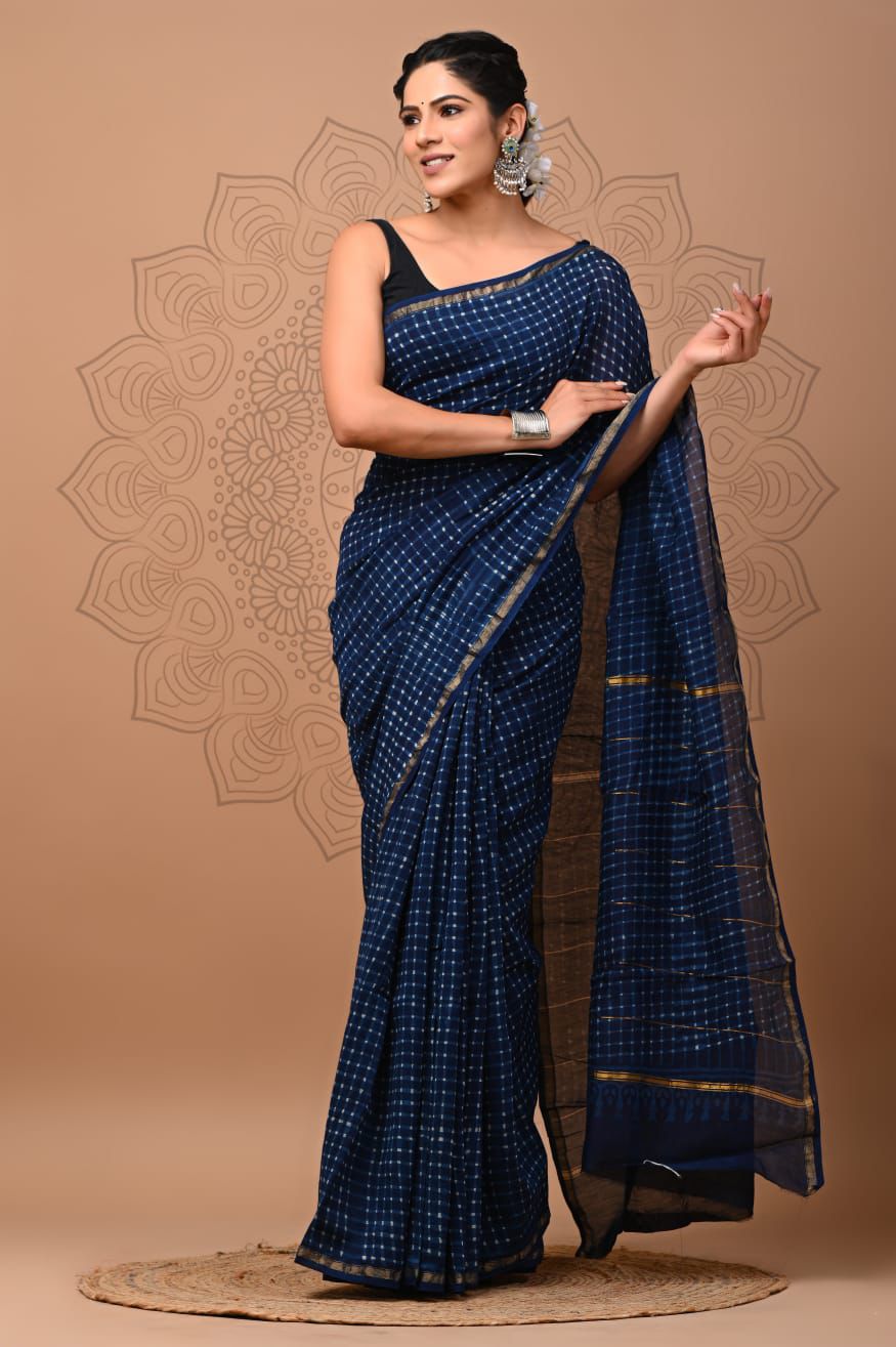 Elegant Chanderi Silk Saree - Perfect for Weddings