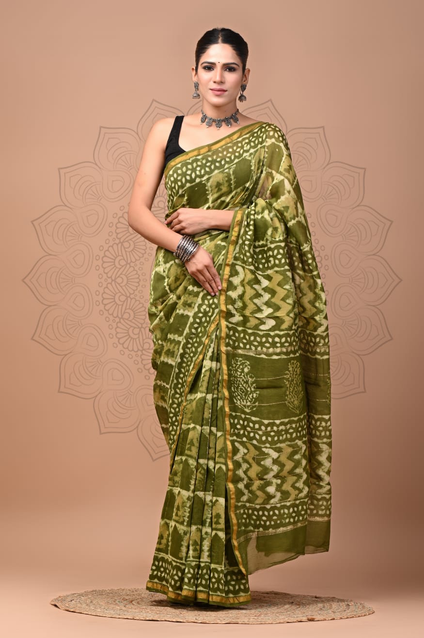 Elegant Chanderi Silk Saree - Perfect for Weddings