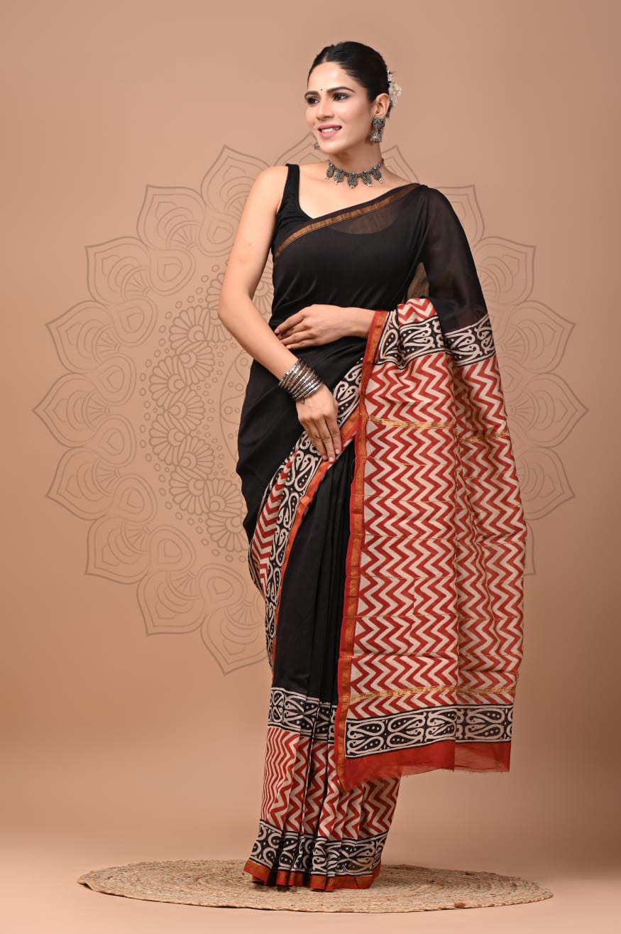 Elegant Chanderi Silk Saree - Perfect for Weddings