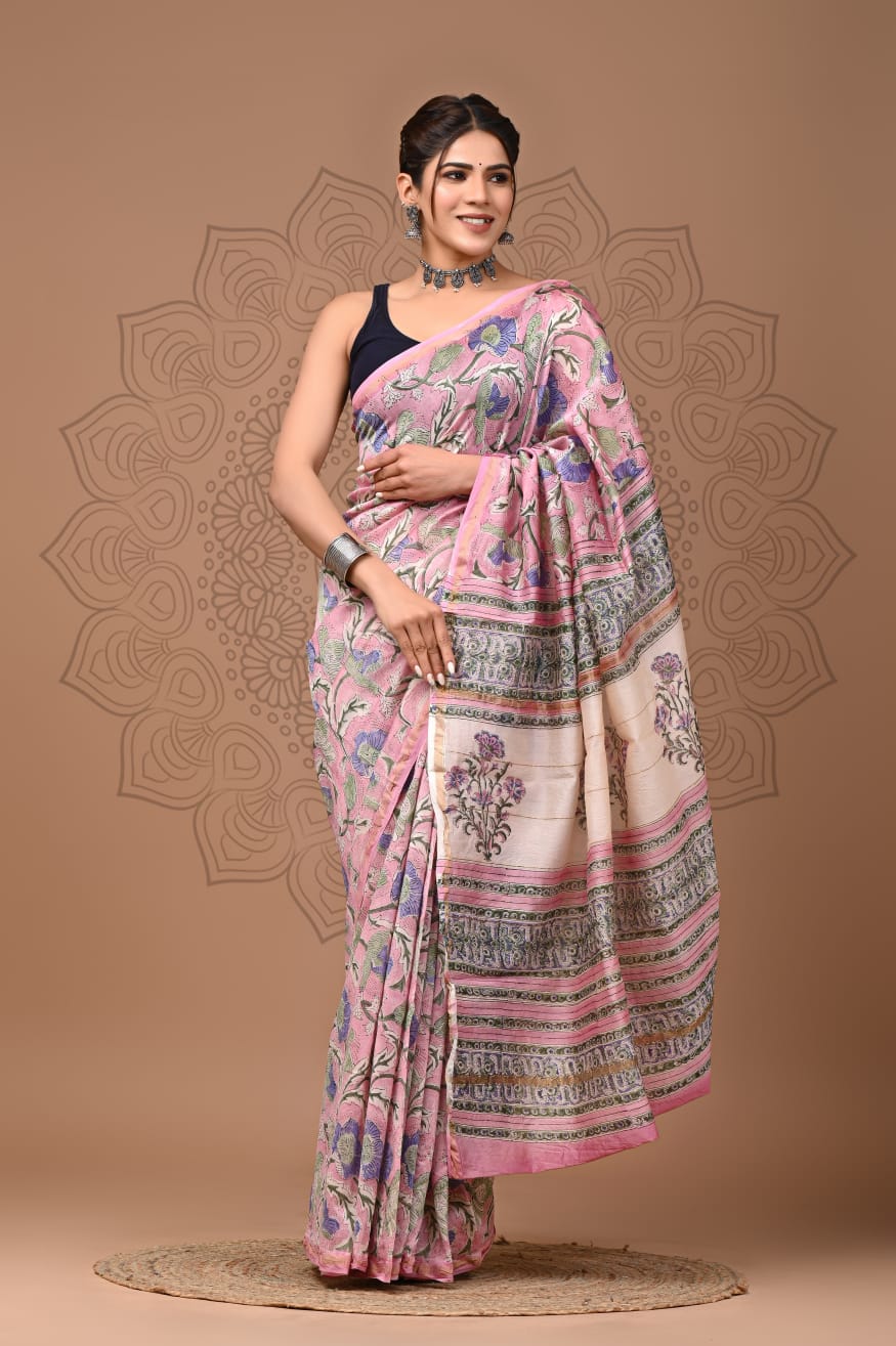 Elegant Chanderi Silk Saree - Perfect for Weddings