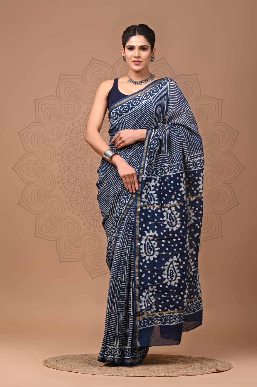 Elegant Chanderi Silk Saree - Perfect for Weddings