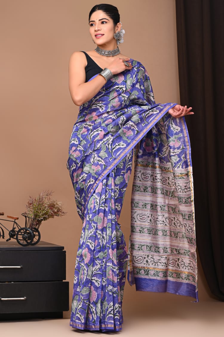Elegant Chanderi Silk Saree - Perfect for Weddings