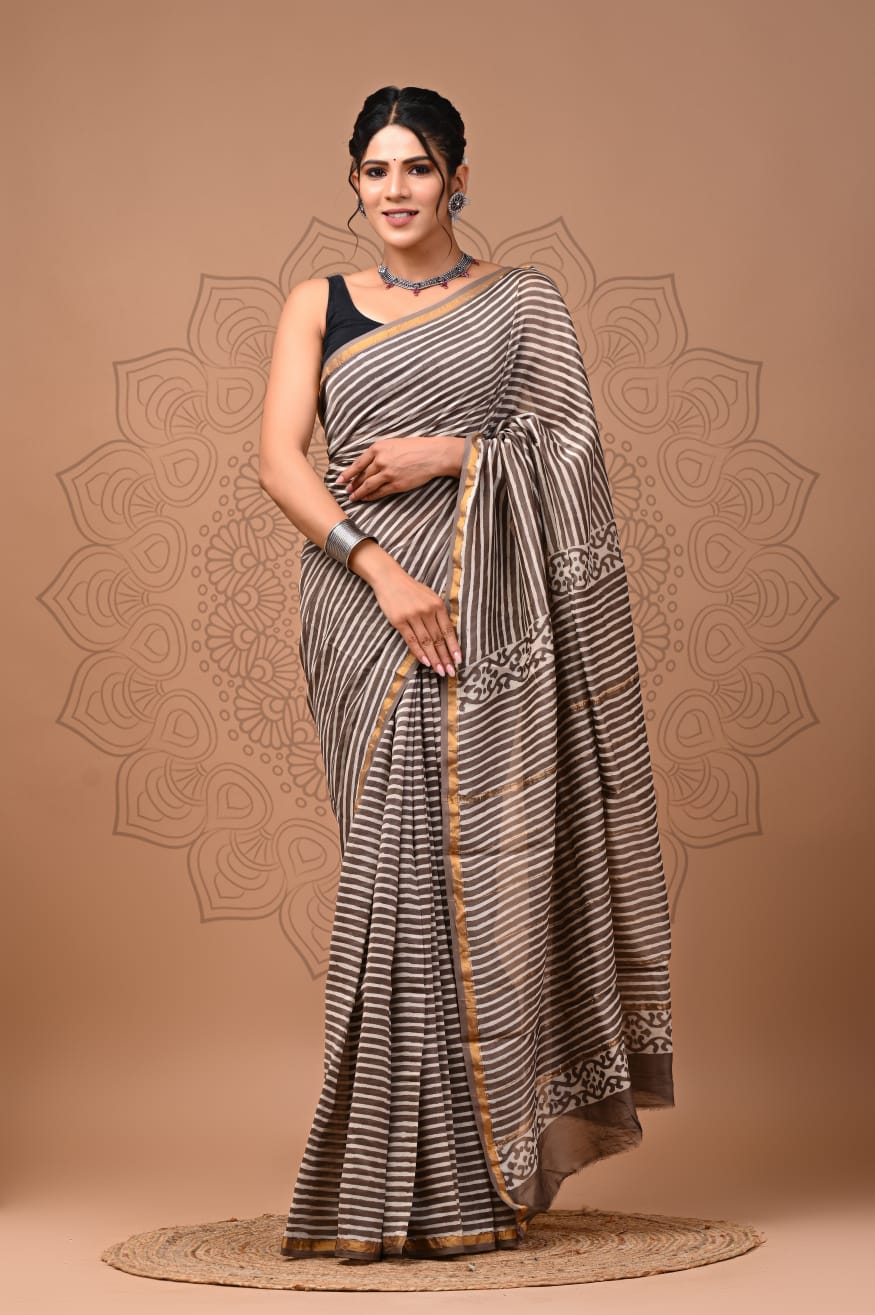 Elegant Chanderi Silk Saree - Perfect for Weddings