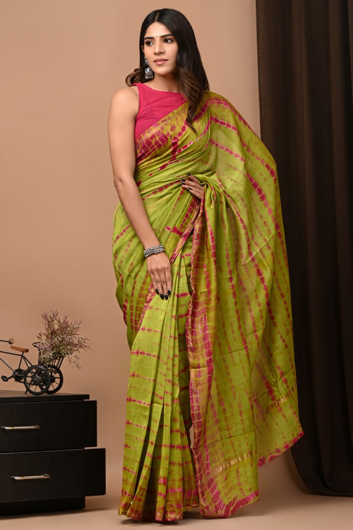 Elegant Chanderi Silk Saree - Perfect for Weddings