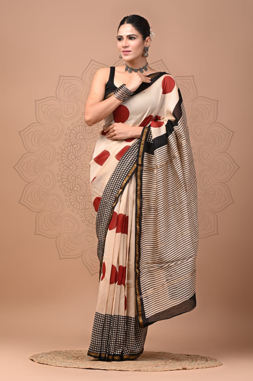 Elegant Chanderi Silk Saree - Perfect for Weddings