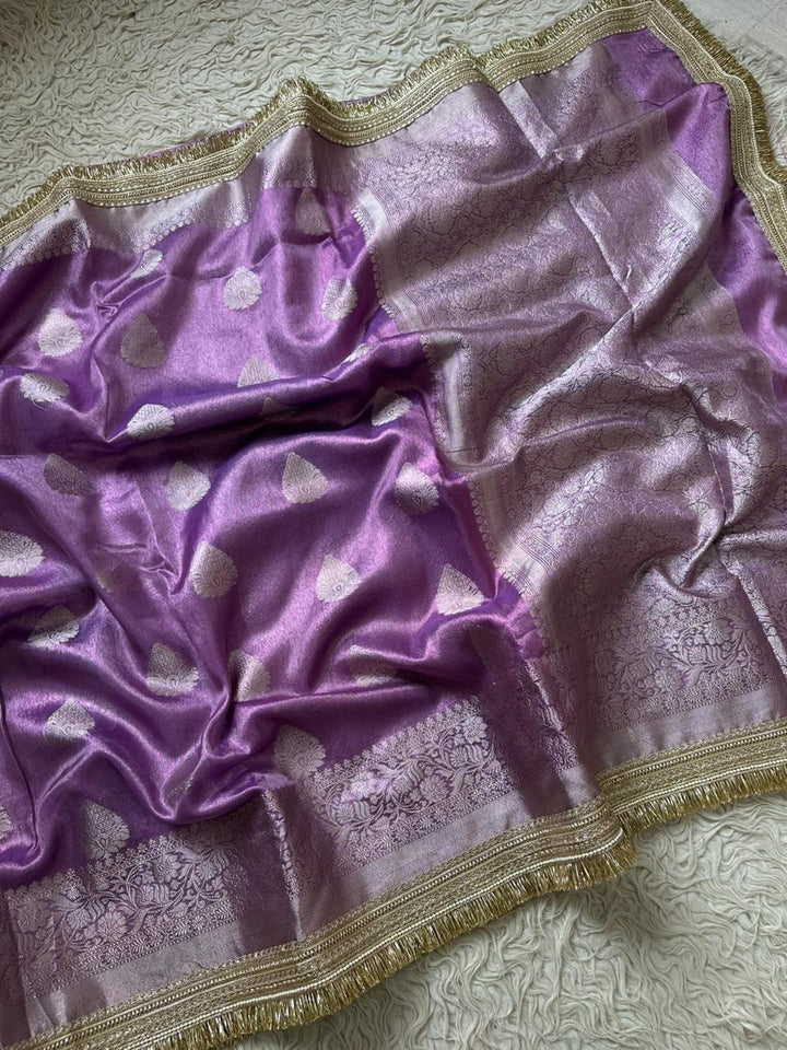 Elegant Banarasi Gold Zari Saree for Festive Occasions