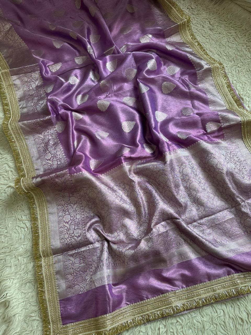 Elegant Banarasi Gold Zari Saree for Festive Occasions