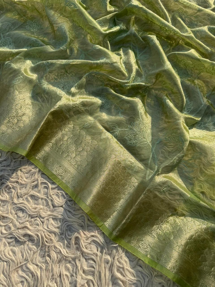 Elegant Premium Tissue Banarasi Saree for Special Occasions