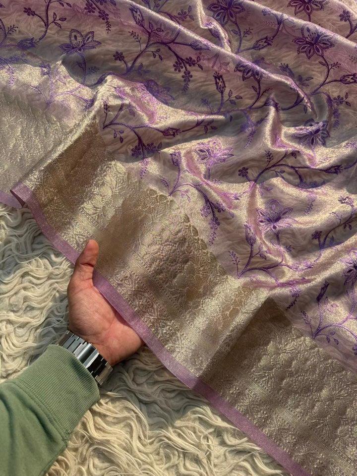 Elegant Premium Tissue Banarasi Saree for Special Occasions