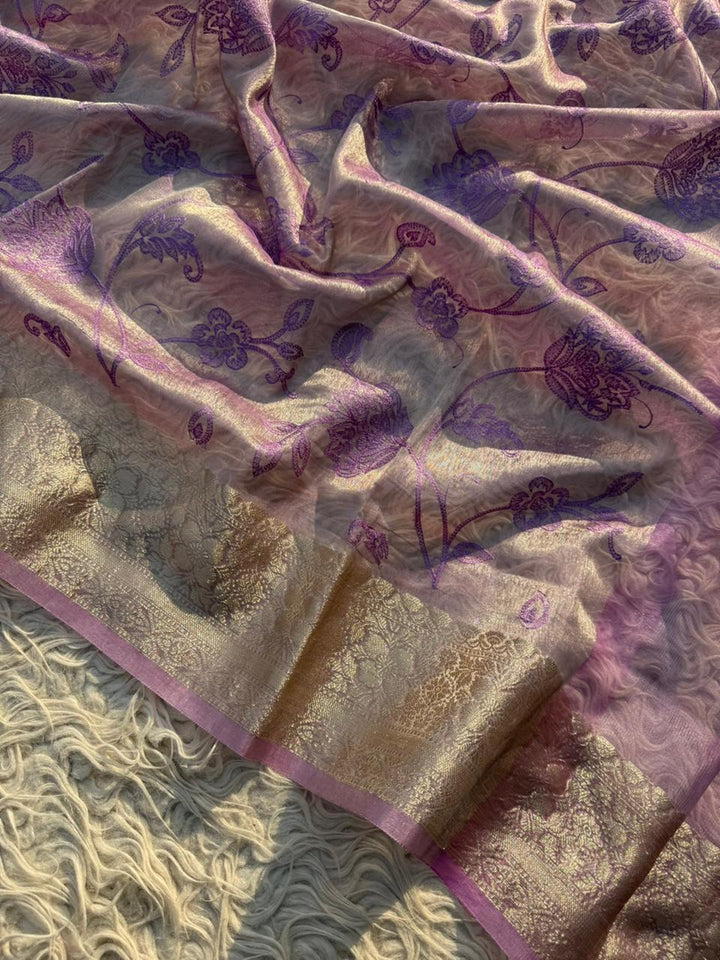 Elegant Premium Tissue Banarasi Saree for Special Occasions