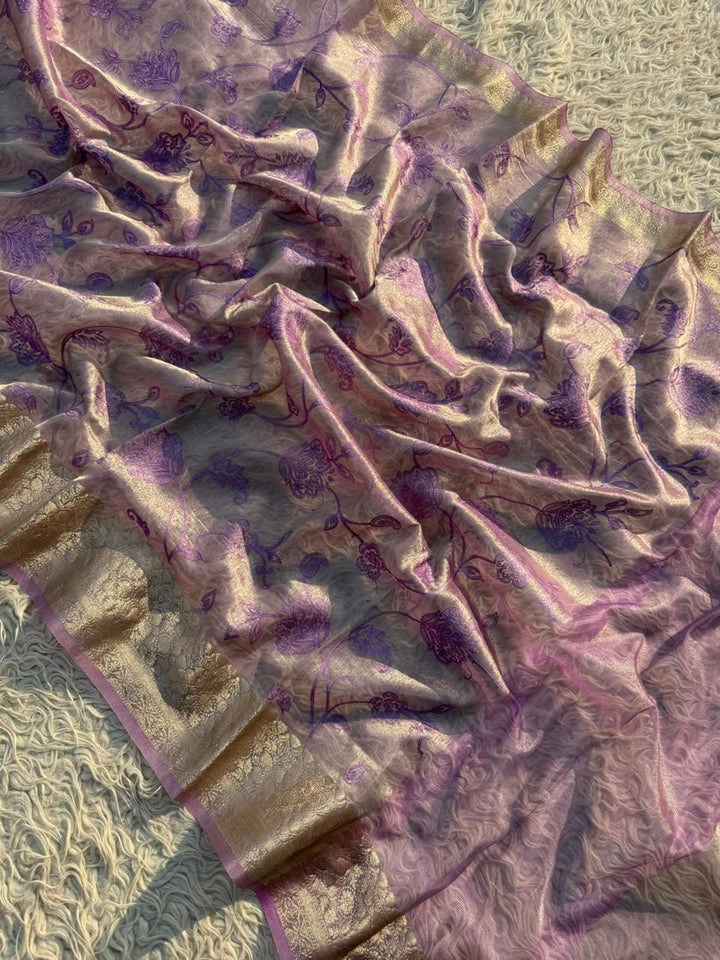 Elegant Premium Tissue Banarasi Saree for Special Occasions