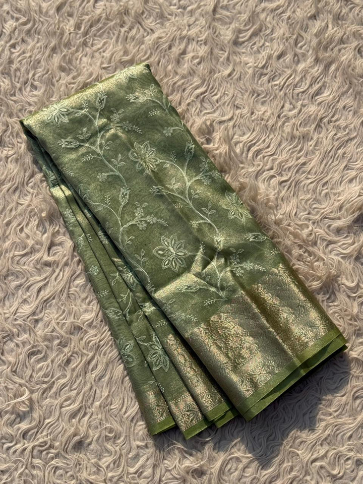 Elegant Premium Tissue Banarasi Saree for Special Occasions