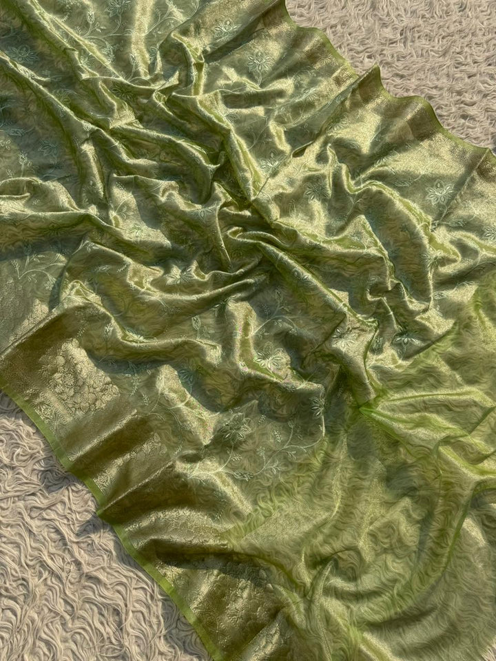 Elegant Premium Tissue Banarasi Saree for Special Occasions