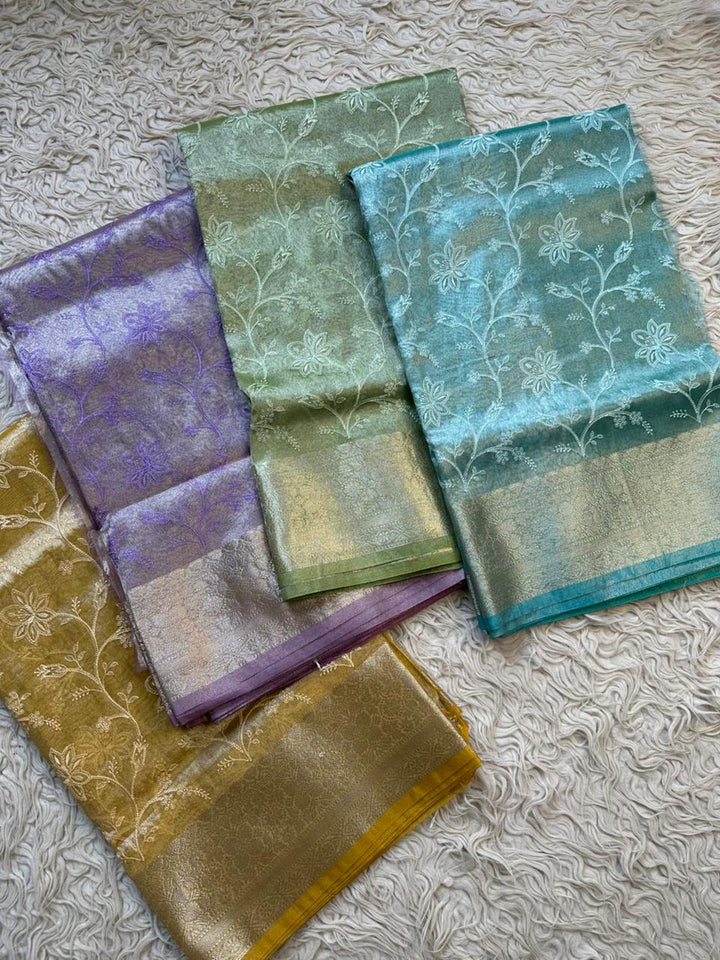 Elegant Premium Tissue Banarasi Saree for Special Occasions