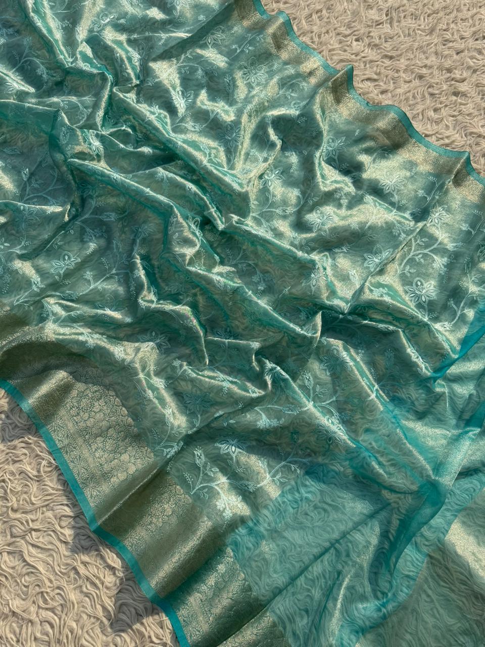 Elegant Premium Tissue Banarasi Saree for Special Occasions