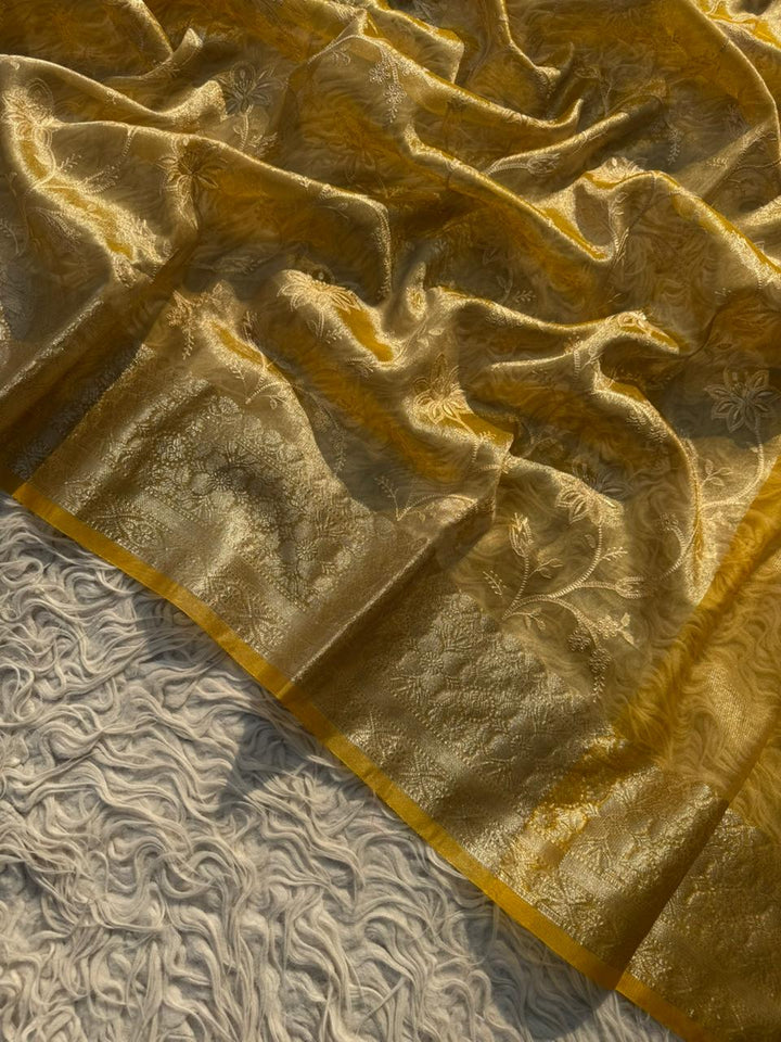 Elegant Premium Tissue Banarasi Saree for Special Occasions