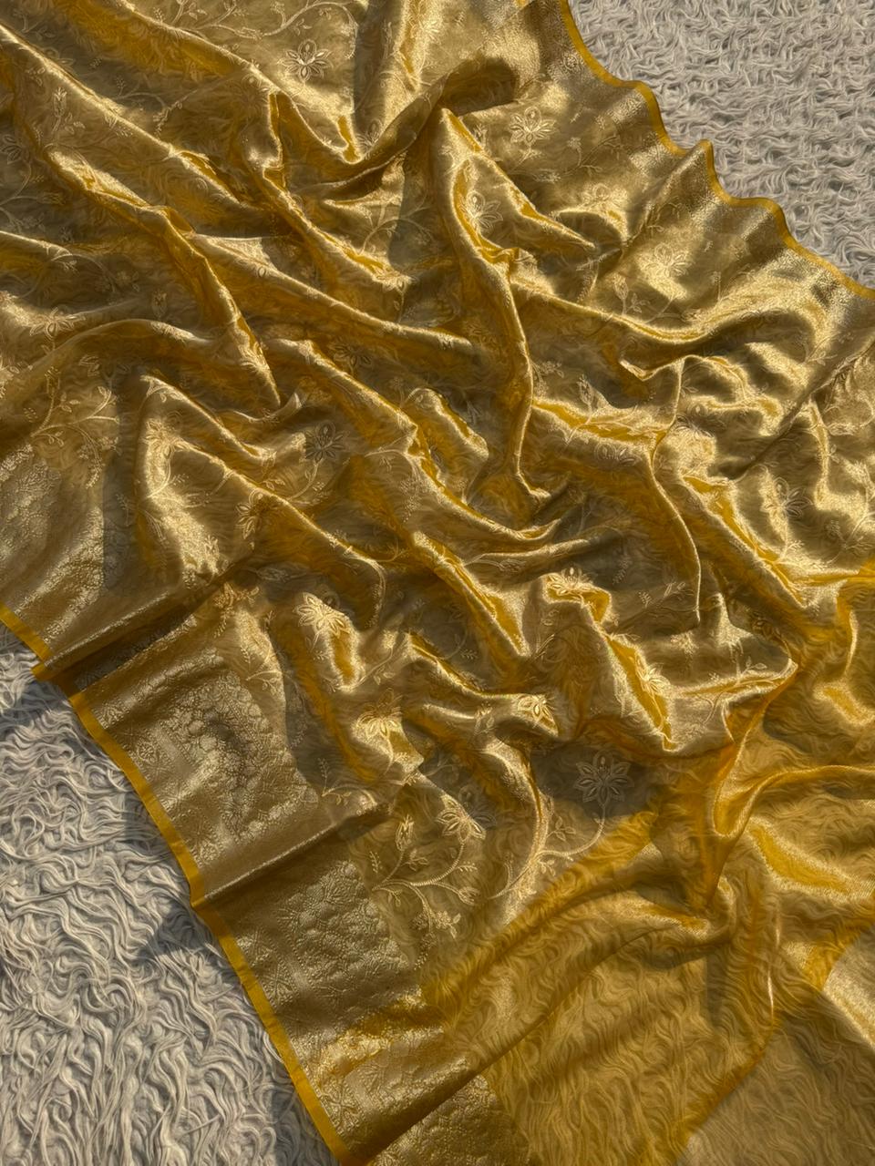 Elegant Premium Tissue Banarasi Saree for Special Occasions