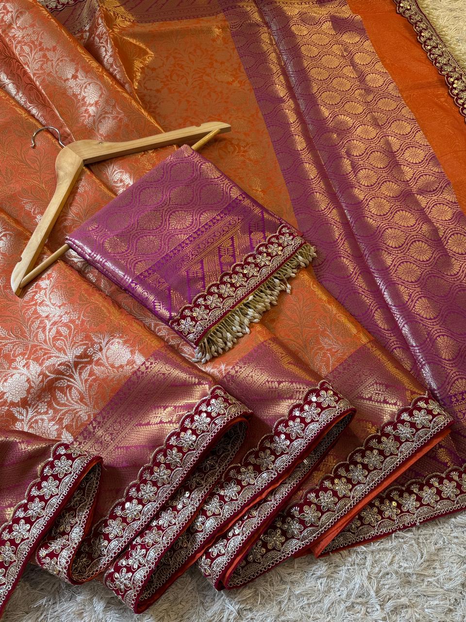 Luxurious Banarasi Kanjivaram Saree - Festive Collection
