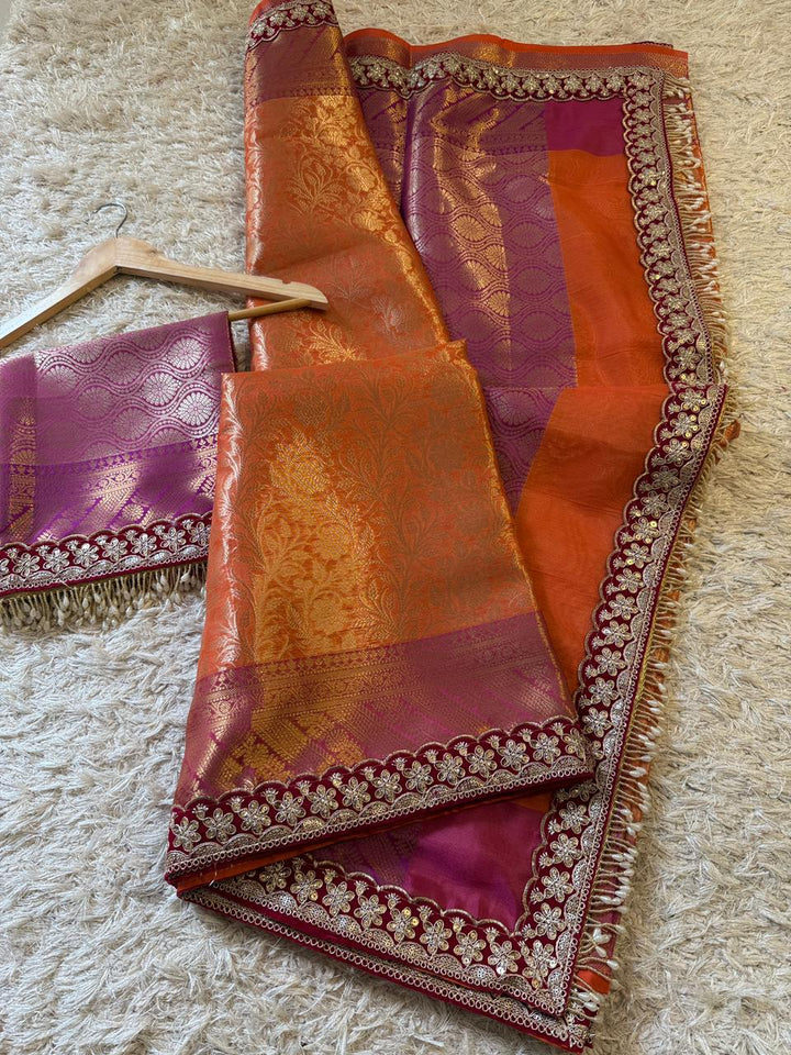Luxurious Banarasi Kanjivaram Saree - Festive Collection