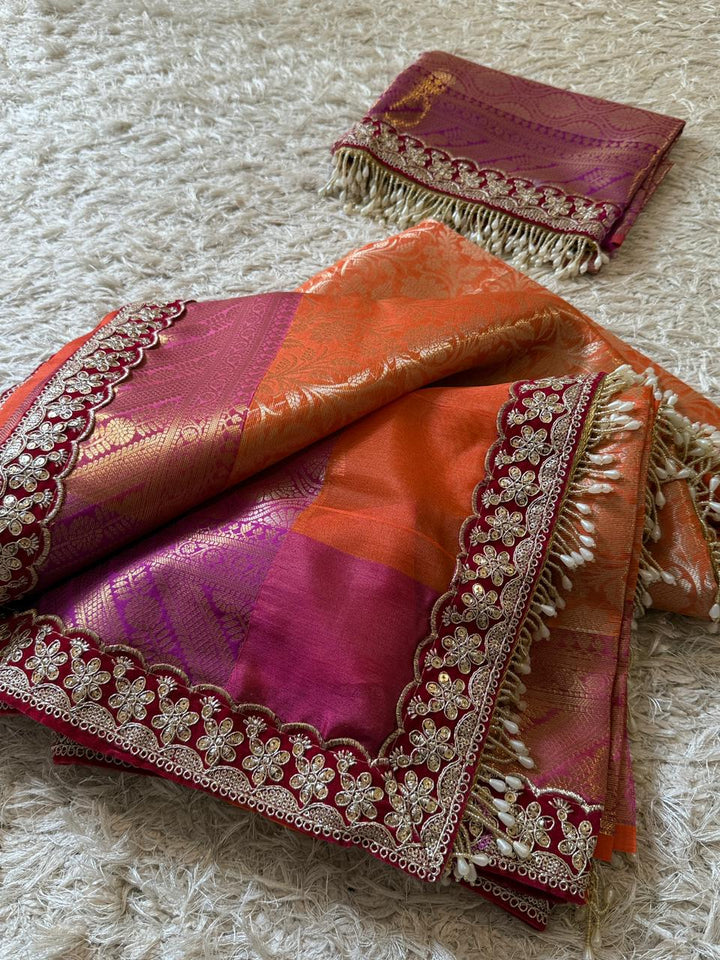 Luxurious Banarasi Kanjivaram Saree - Festive Collection
