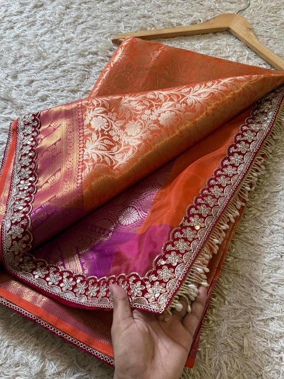 Luxurious Banarasi Kanjivaram Saree - Festive Collection