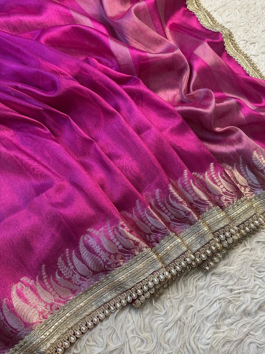 Exquisite Banarasi Tissue Saree - Luxury Redefined