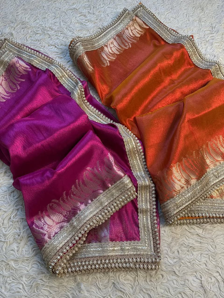 Exquisite Banarasi Tissue Saree - Luxury Redefined
