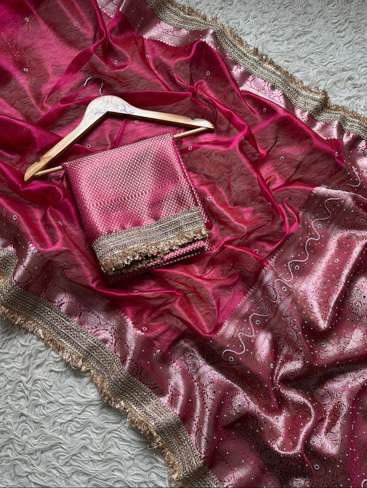 Exquisite Banarasi Tissue Silk Saree for Weddings