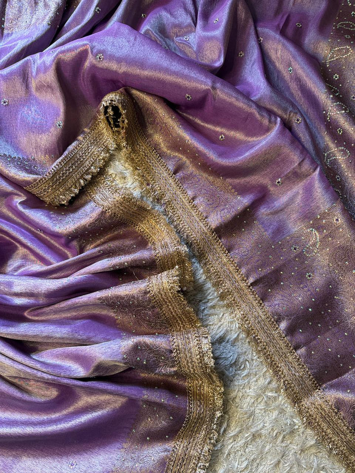 Exquisite Banarasi Katan Tissue Silk Saree for Brides