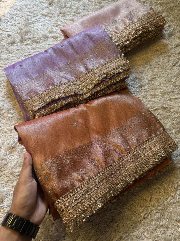 Exquisite Banarasi Katan Tissue Silk Saree for Brides