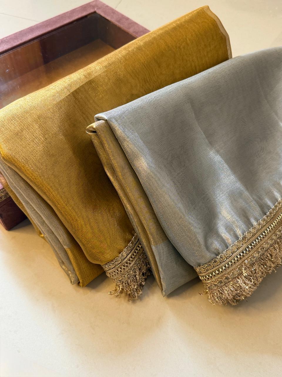 Premium Tissue Banarasi Saree for Weddings & Festivals