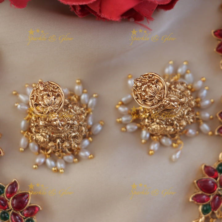 Lotus Lakshmi Necklace: Festive Elegance Redefined